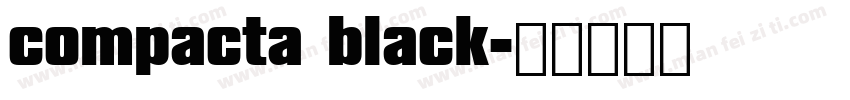 compacta black字体转换